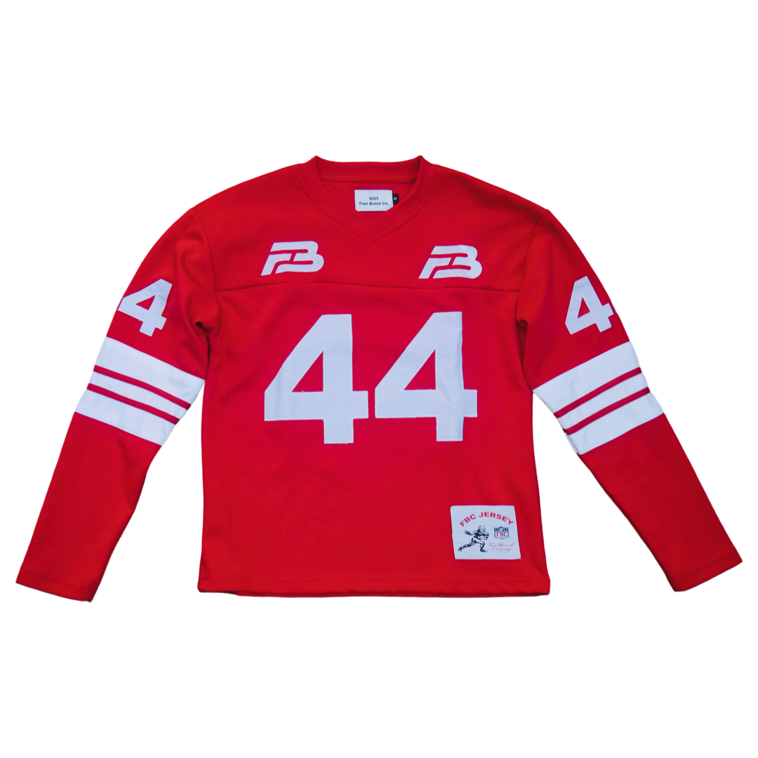FBC LONG SLEEVE FOOTBALL JERSEY (RED)