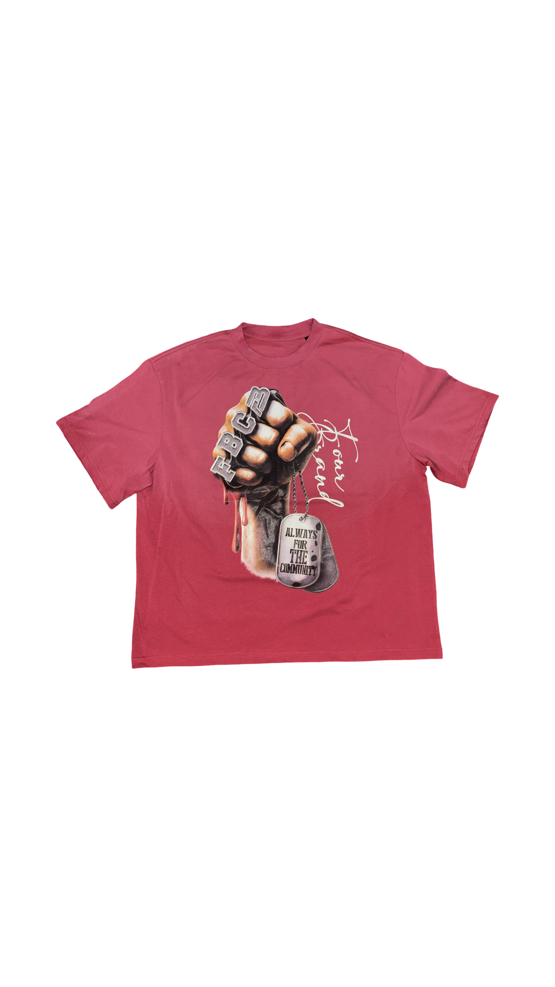 FBC DOG TAG TEE (RED)