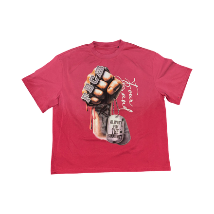 FBC DOG TAG TEE (RED)