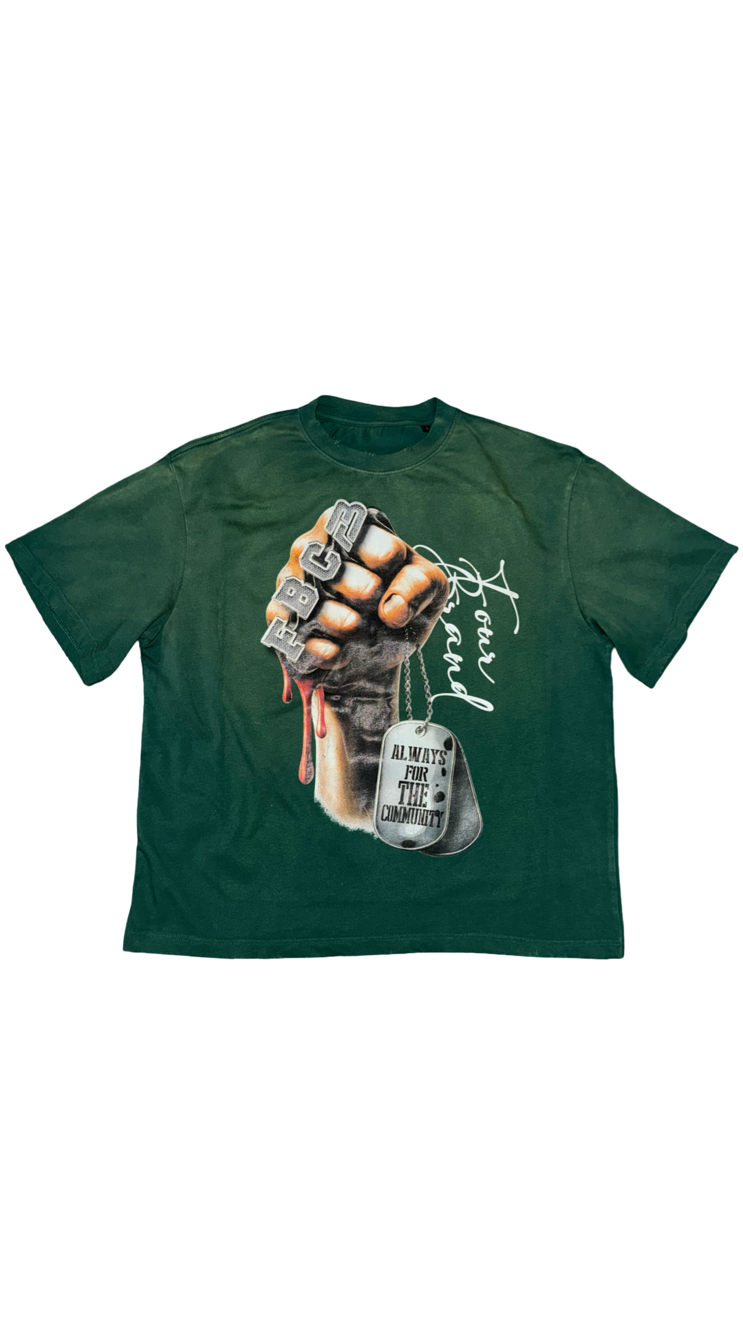 FBC DOG TAG TEE (GREEN)