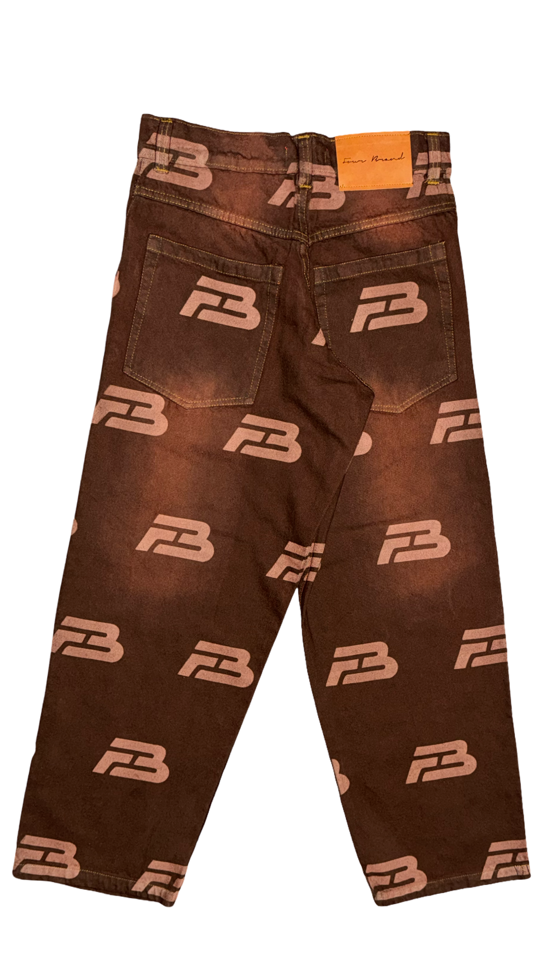 FBC BROWN BAGGY DENIM JEANS